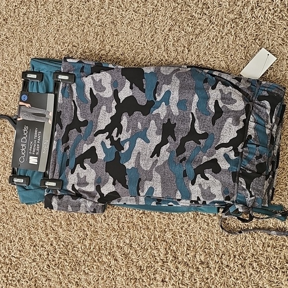 NWT Cuddl Duds French Terry Sleep Pants XXL 44 - 46 Elastic Drawstring Pack Of 2 - Picture 6 of 7